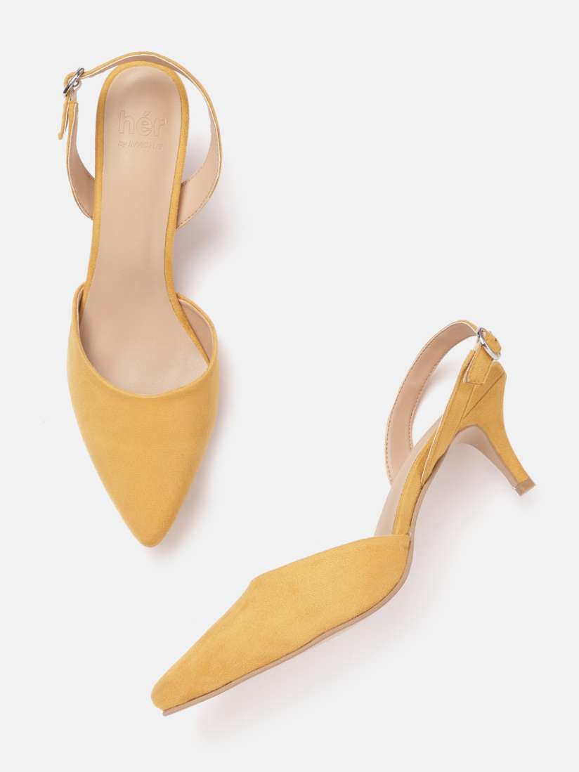 Mustard pump heels shop