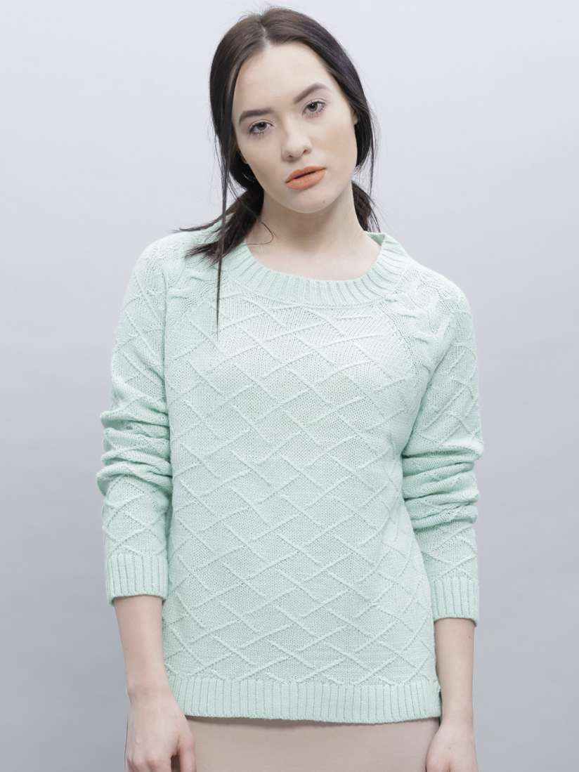 Mint green sweaters for womens clearance