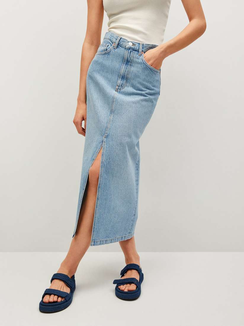 Mango jeans skirt new arrivals