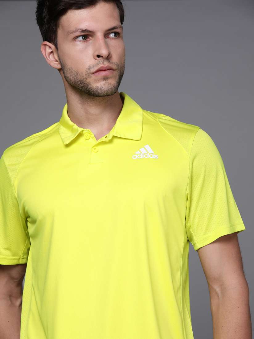 Lime green adidas shirt mens shop