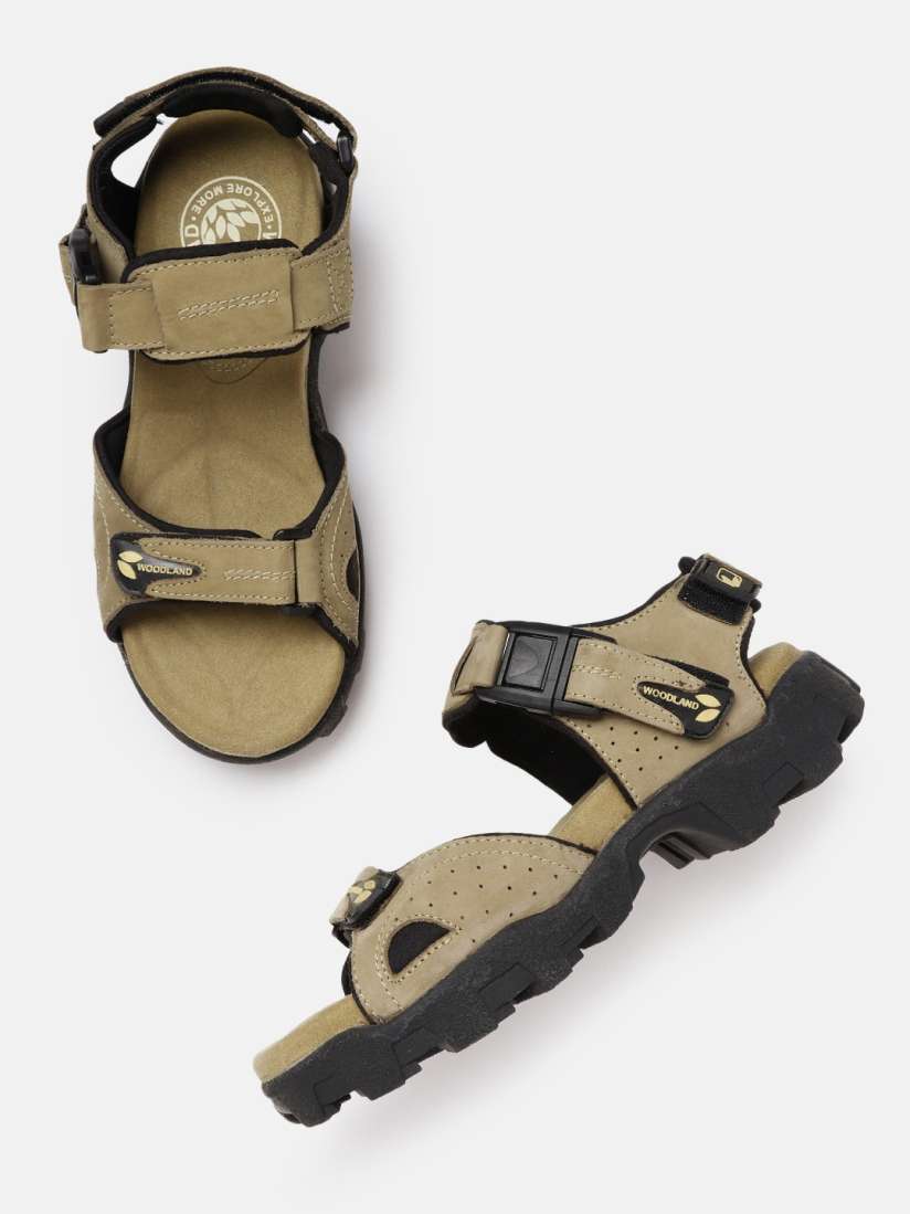 Woodland men khaki sports sandals outlet