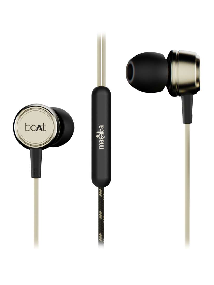 Buy boAt Black Gold Toned BassHeads 172 M Masaba Edition Superior Coated Earphones Headphones for Unisex 13751902 Myntra