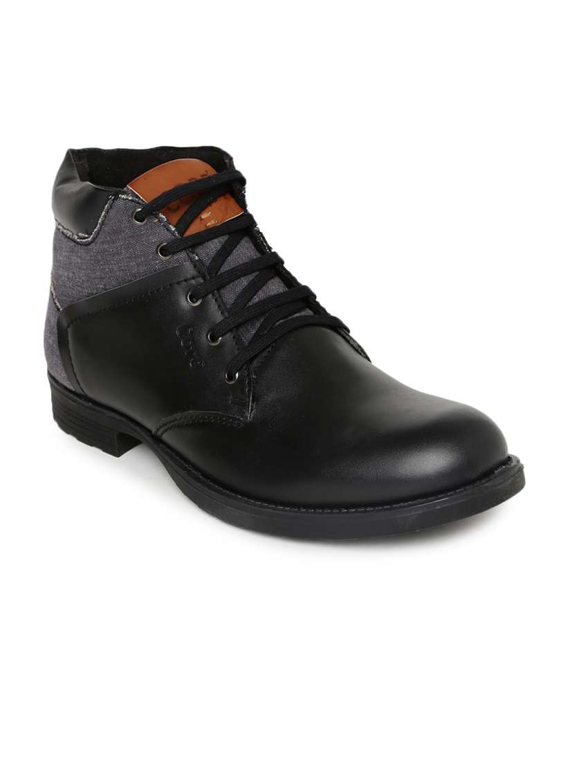Buy Core Men Black Boots Boots for Men 1375859 Myntra