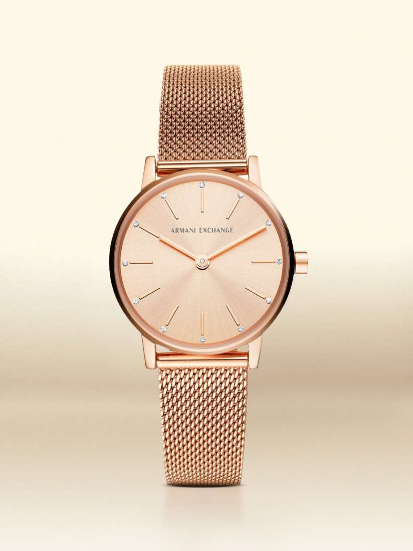 Buy Armani Exchange Women Rose Gold Toned Lola Analogue Watch AX5566 Watches for Women 13759358 Myntra
