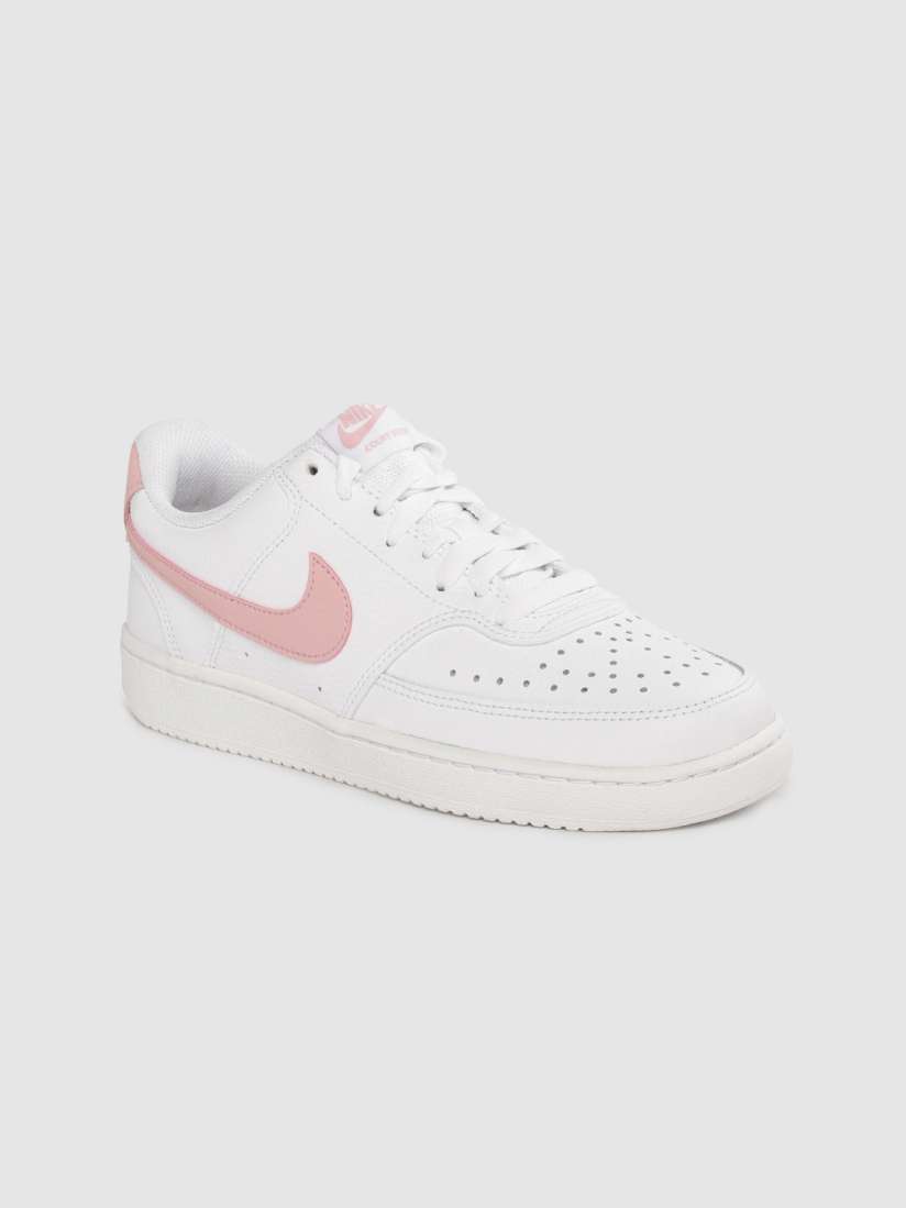 Buy Nike Women White Leather Perforated Court Vision Low Sneakers Casual Shoes for Women 13762748 Myntra