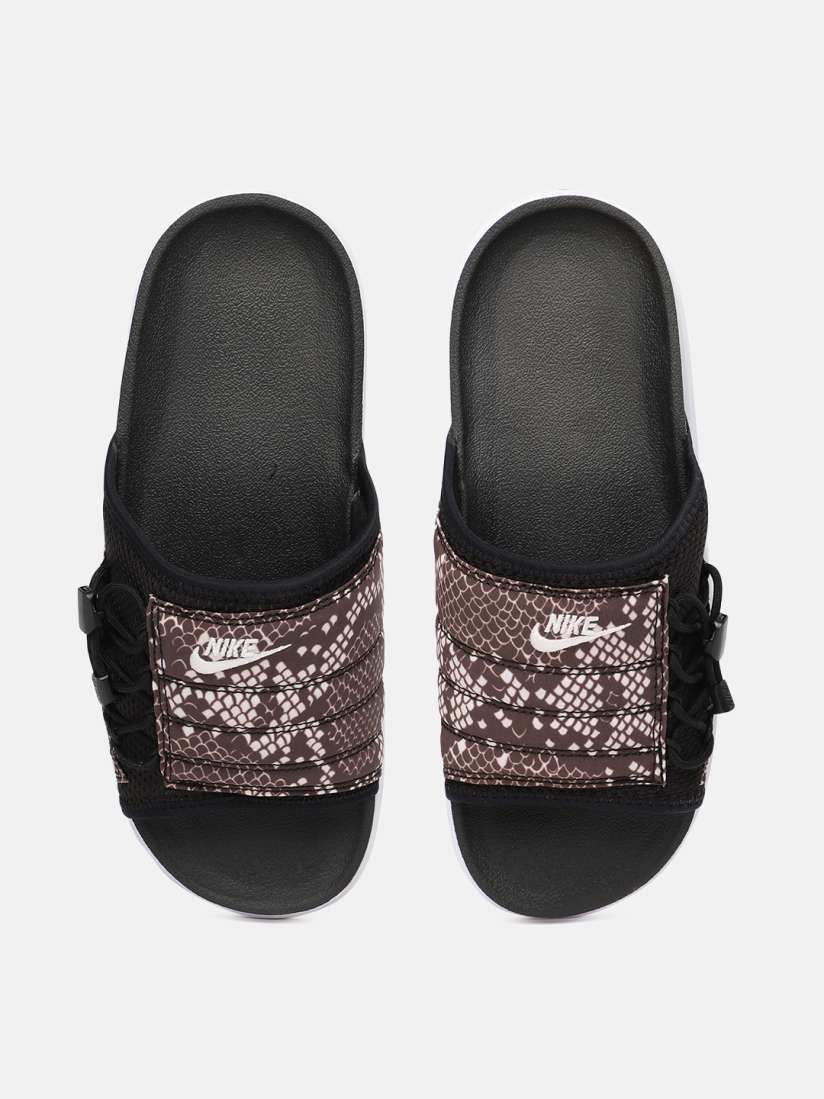 Buy Nike Women Brown Black Animal Printed ASUNA Sliders Flip Flops for Women 13763036 Myntra