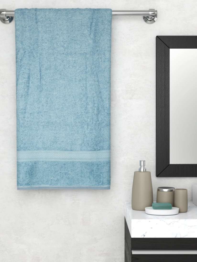 Buy Raymond Home Blue Solid 450 GSM Bath Towel Bath Towels for Unisex 13766348 Myntra