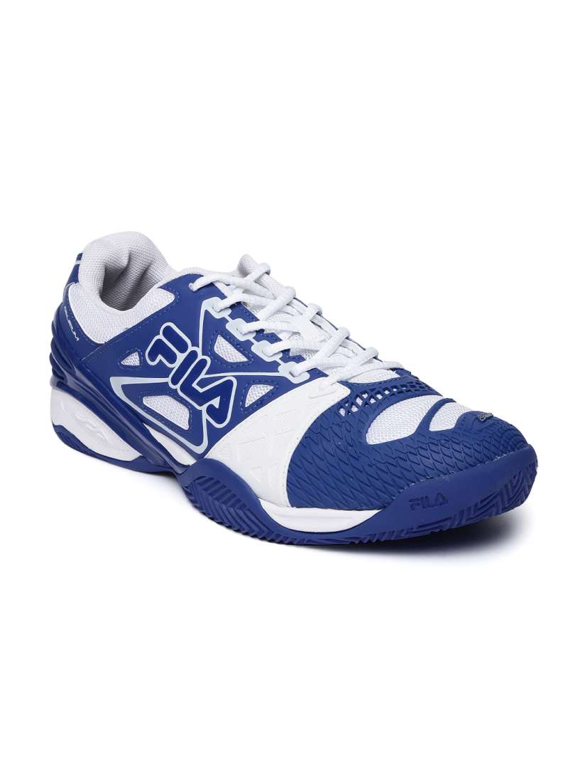 Buy FILA Men Blue White F Cage Delirium Indoor Tennis Shoes Sports Shoes for Men 1377264 Myntra