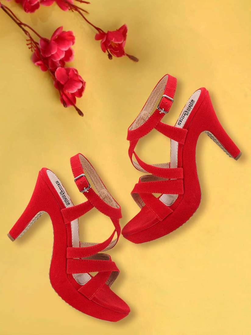 Red heels myntra hotsell