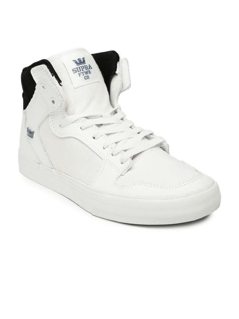 Supra mens vaider low trainers white on sale