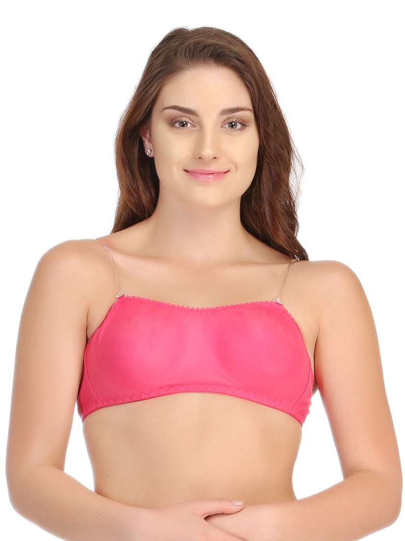 Buy Clovia Cotton Rich Non Padded Non Wired Bra With Detachable Transparent Straps Bra for Women 1380416 Myntra