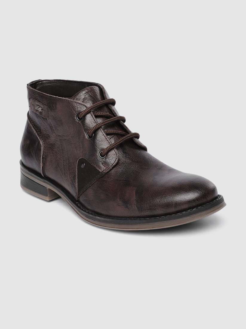 Buy Lee Cooper Men Brown Leather Chukka Boots Casual Shoes for Men 13808622 Myntra