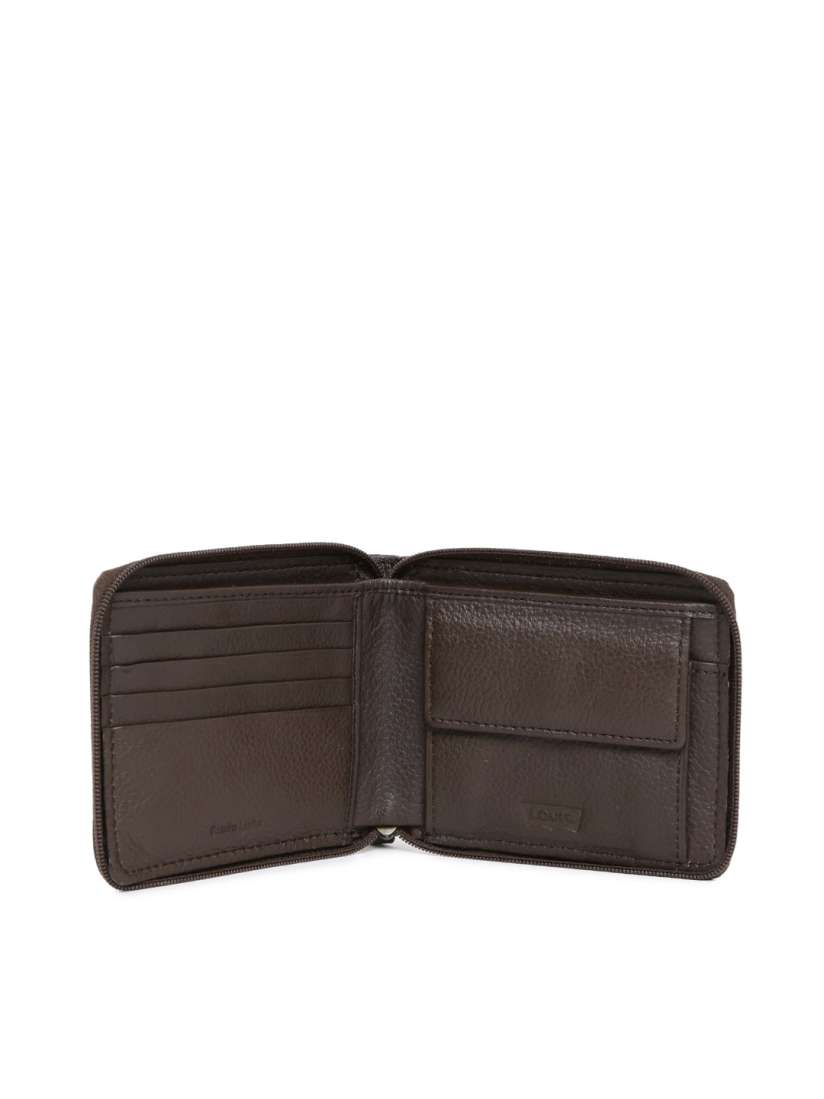 Buy Levi s Men Brown Genuine Leather Zipper Wallet Wallets for Men 1381937 Myntra