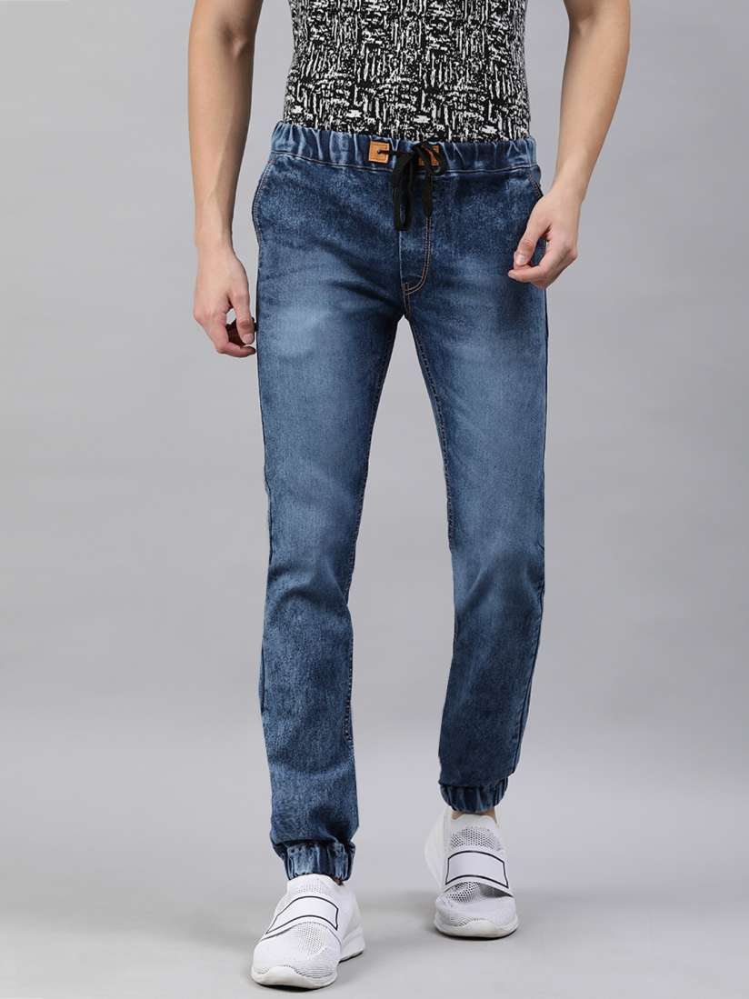 Buy Urbano Fashion Men Blue Slim Fit Mid Rise Clean Look Stretchable Jogger Jeans Jeans for Men 13823732 Myntra