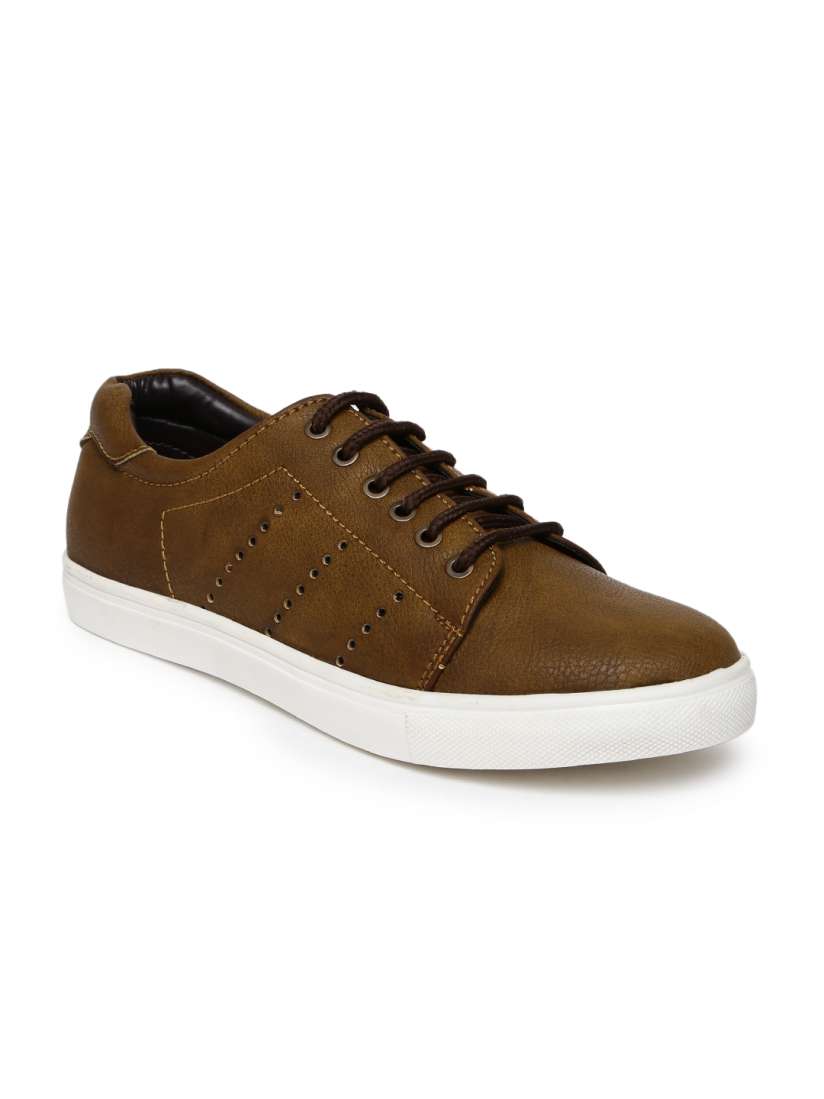 Buy San Frissco Men Brown Textured Sneakers Casual Shoes for Men 1383554 Myntra
