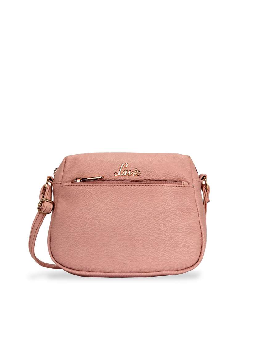 Buy Lavie Pink Textured Structured Sling Bag Handbags for Women 13840552 Myntra