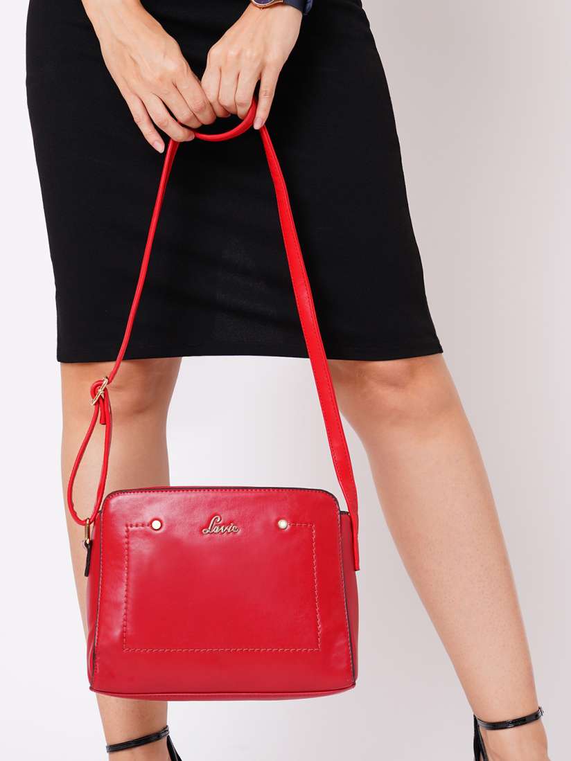Buy Lavie Women Red Jeffrey Csb Deco Stitch Sling Bag Handbags for Women 13840562 Myntra