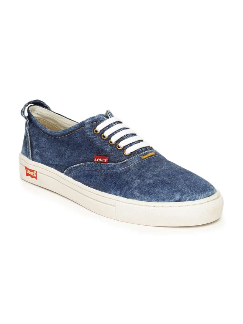 Buy Levi s Men Blue Denim Sneakers Casual Shoes for Men 1384162 Myntra
