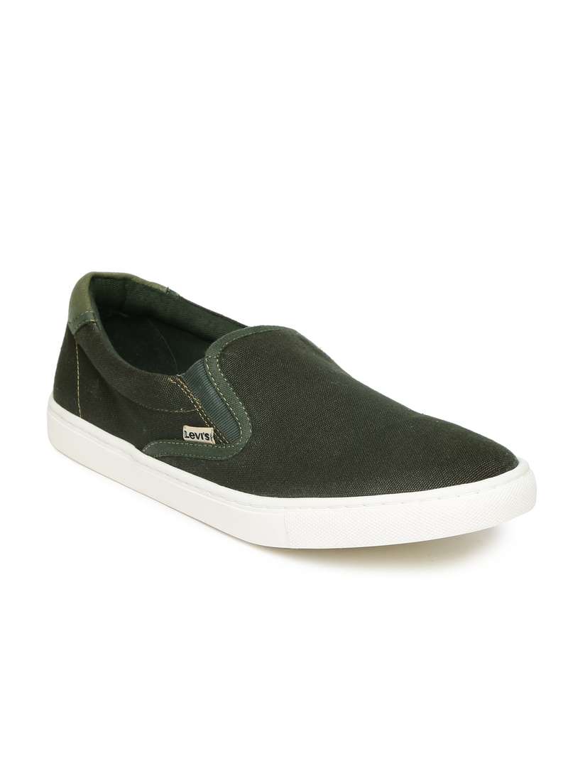 Olive Levis Mens Casual Shoes Levis Olive Green Casual Shoes Men's