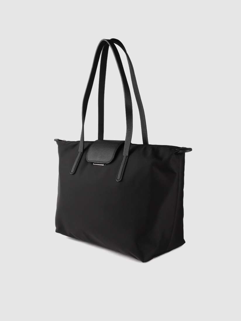 Buy Forever New Women Black Solid Tote Bag Handbags for Women 13855892 Myntra