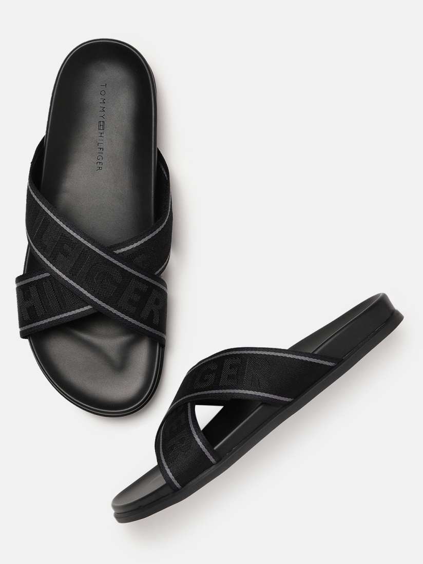 Buy Tommy Hilfiger Men Black Comfort Sandals Sandals for Men 13873896 Myntra