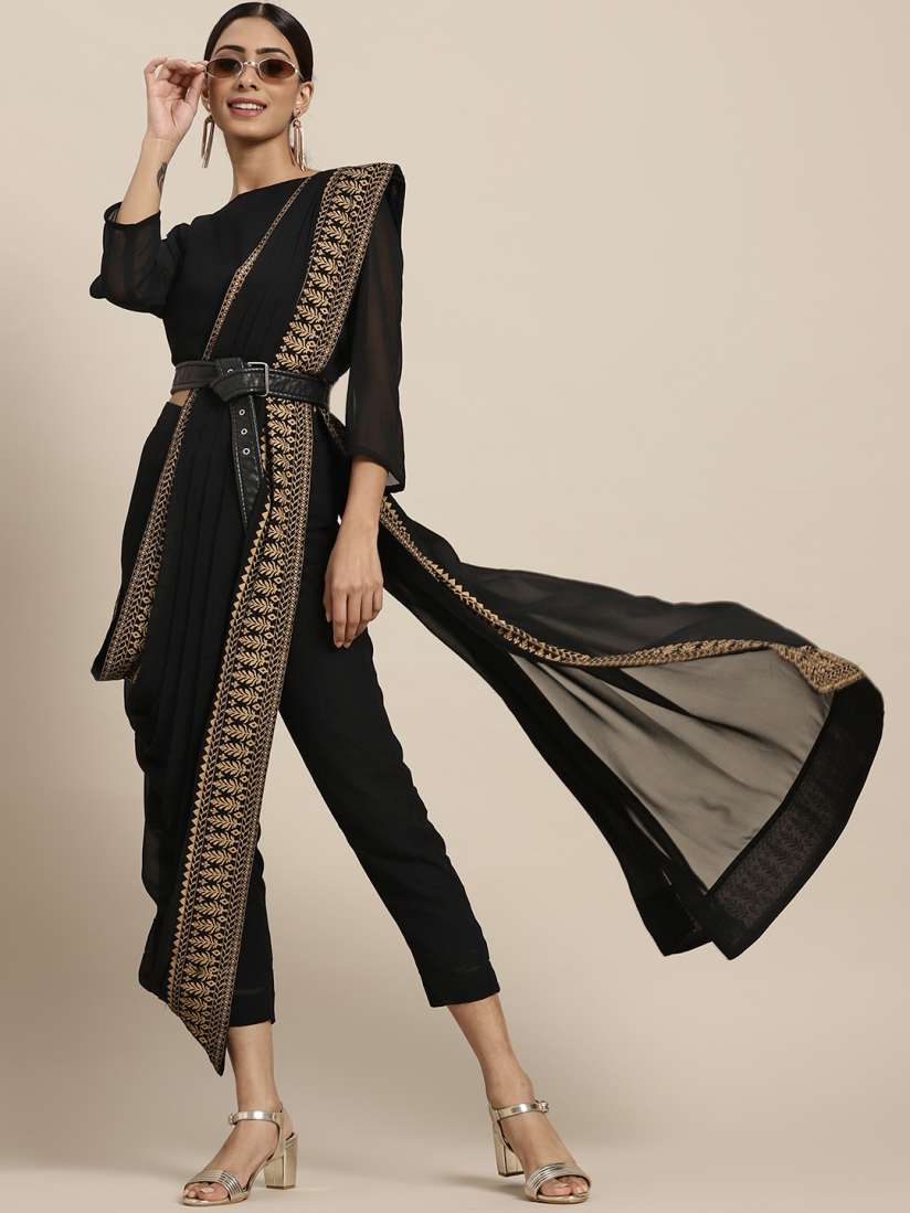 Pant saree myntra outlet