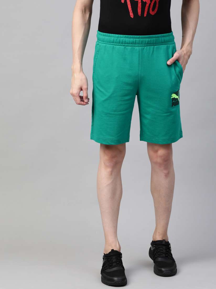Buy Puma Men Green Graphic 6 Solid Parasailing Shorts Shorts for Men 13887432 Myntra