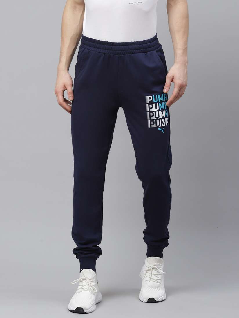 Puma slim fit joggers deals