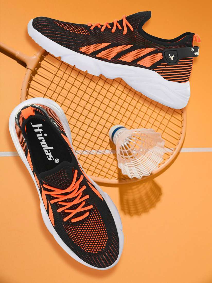 Buy HIROLAS Men Orange Mesh Running Shoes Sports Shoes for Men 13893426 Myntra