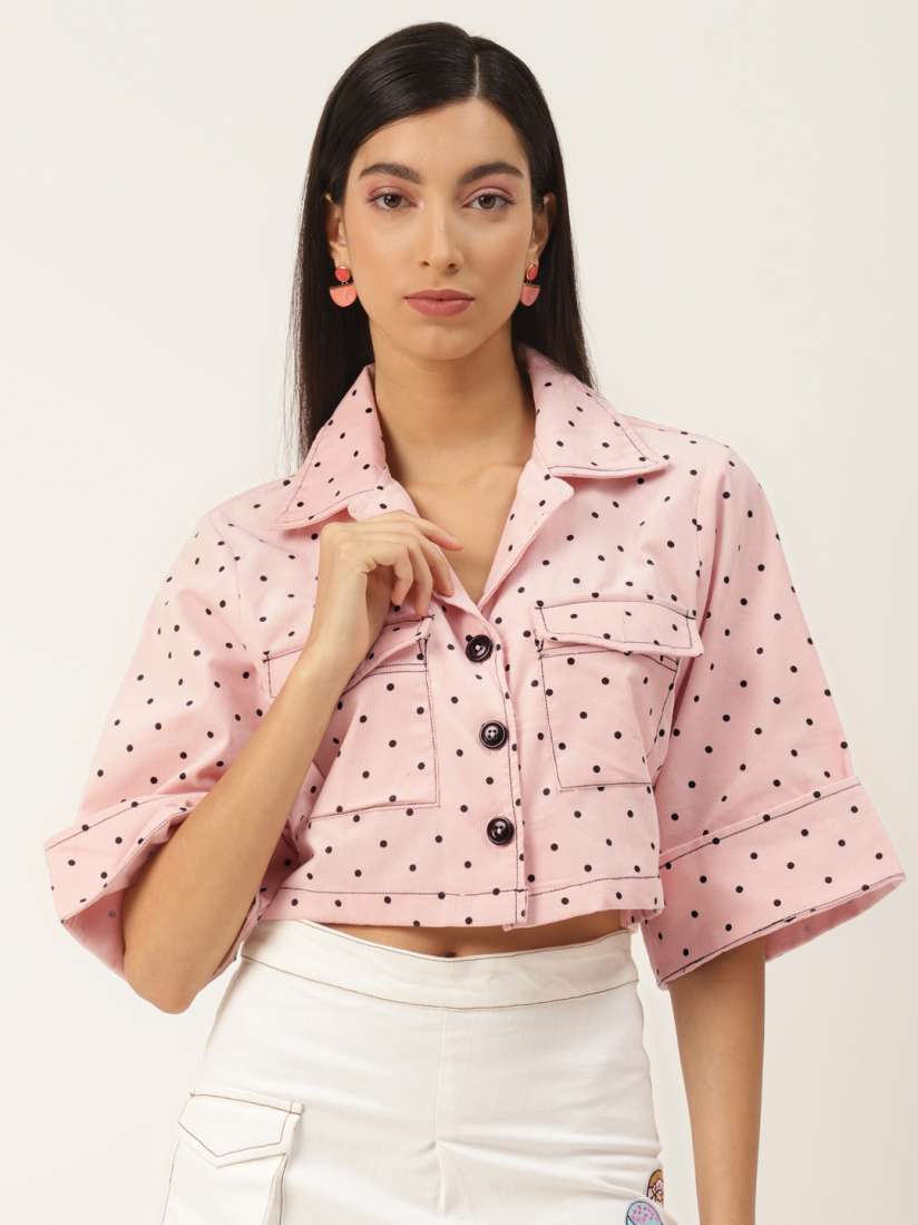 Loft polka dot shirt store