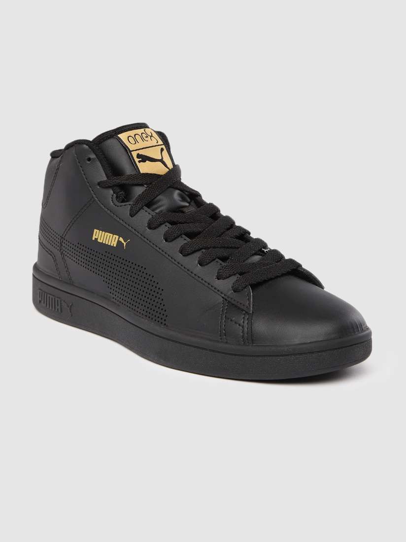 Buy one8 x PUMA Men Black Solid Smash Mid Cut Sneakers Casual Shoes for Men 13896092 Myntra
