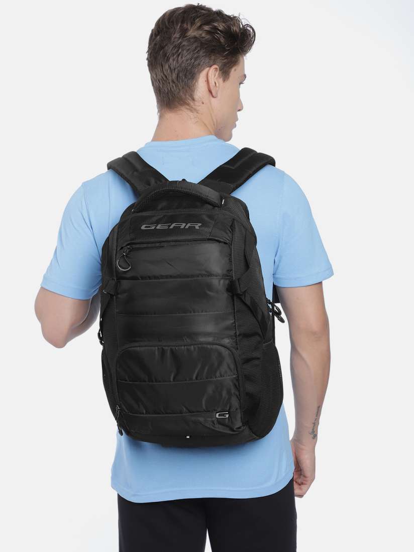 Buy Gear Unisex Black Solid ASPIRE Laptop Backpack Backpacks for Unisex 13898560 Myntra