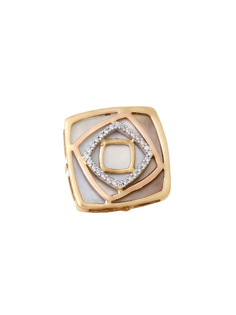 Buy Mia by Tanishq 4.71 g 14 Karat Gold Precious Ring with Diamonds Mother of Pearl Ring Diamond for Women 1390485 Myntra