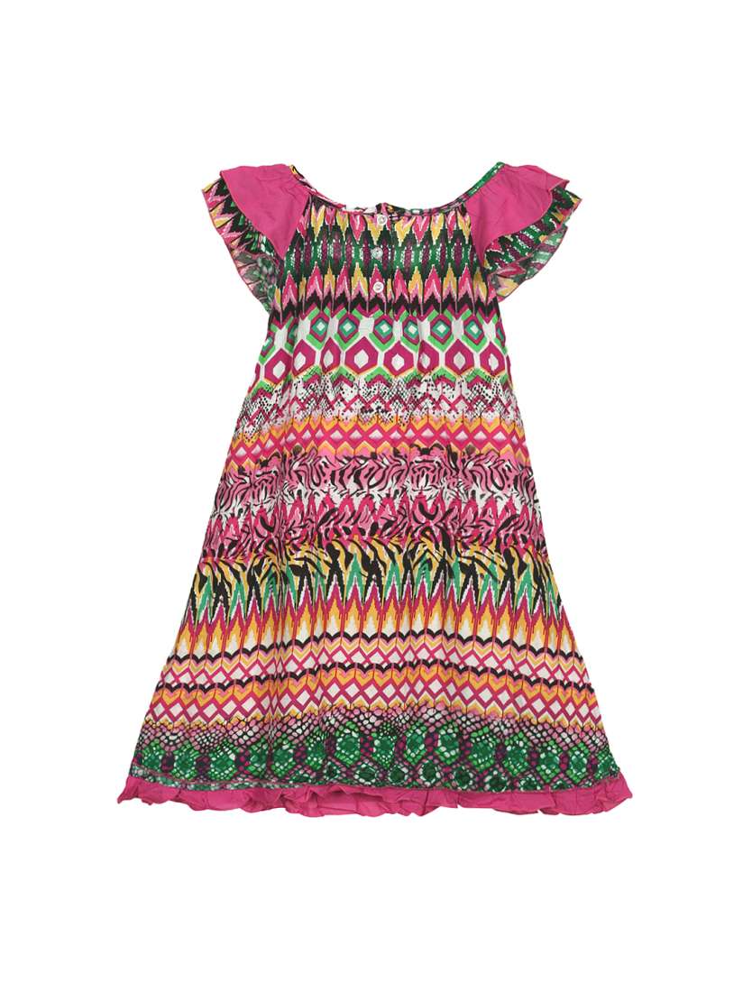 Buy Lilliput Girls Multicoloured Printed A Line Dress Dresses for Girls 1392635 Myntra