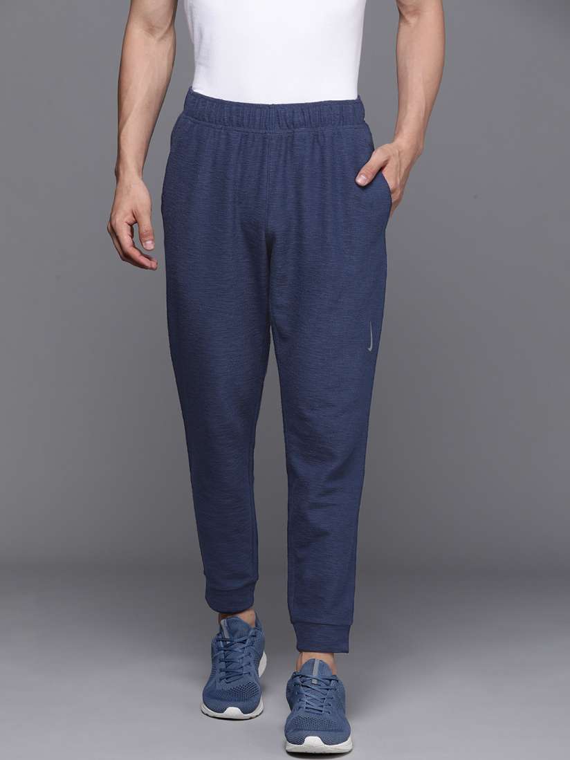 Nike dri fit navy blue track pant deals