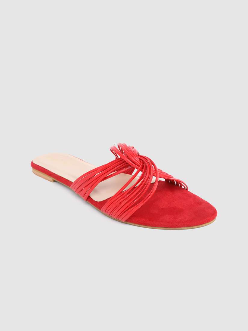 Buy DressBerry Women Red Open Toe Flats Flats for Women 13937538 Myntra