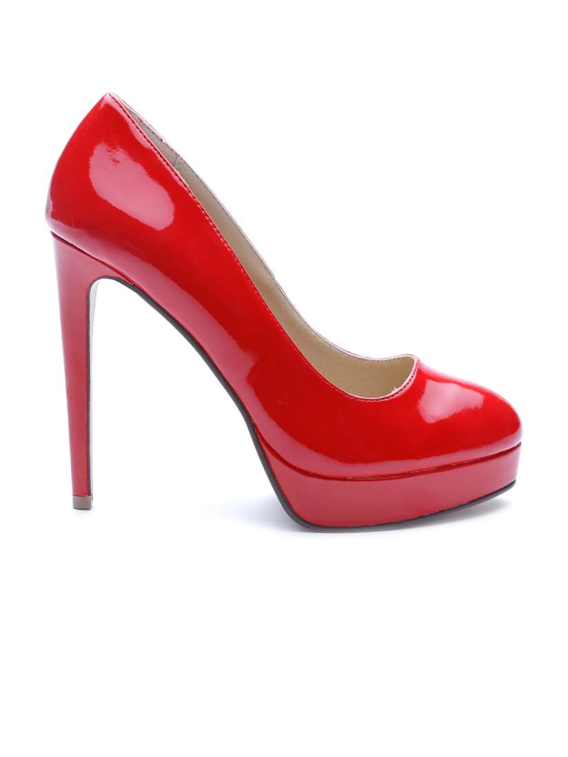 Buy FOREVER 21 Women Red Glossy Pumps Heels for Women 1393760 Myntra