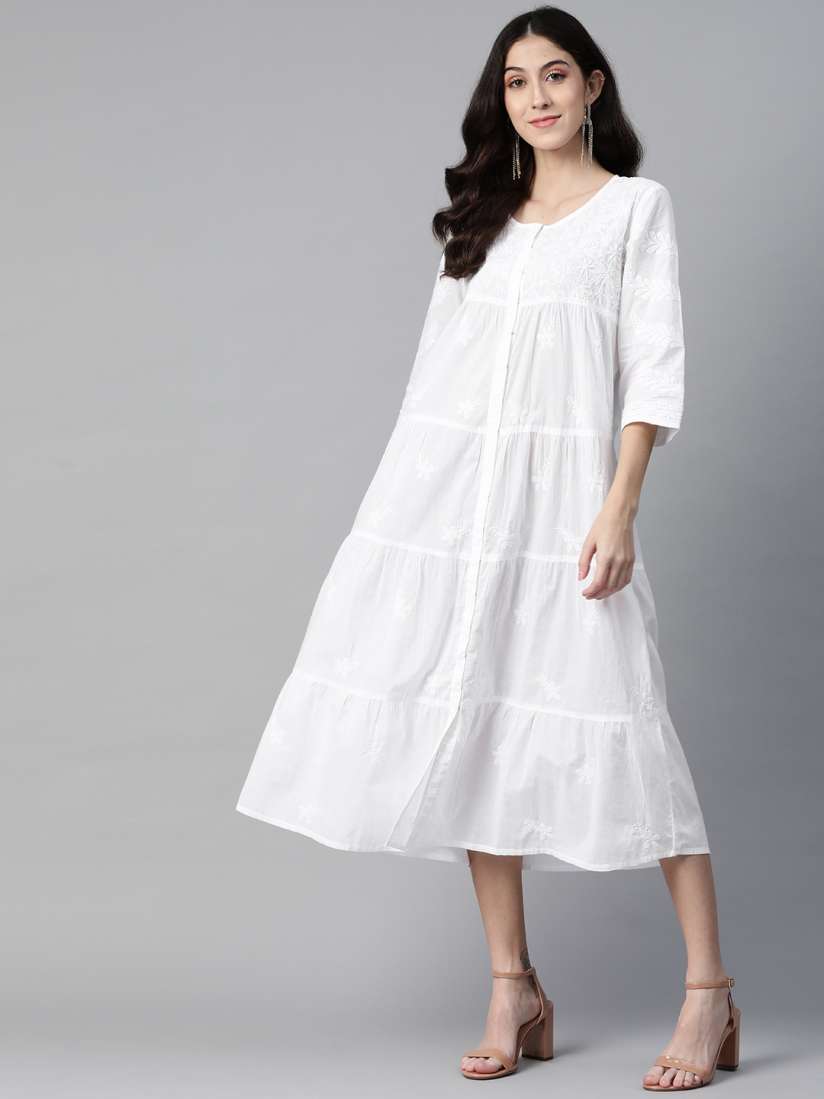 Myntra white dress best sale
