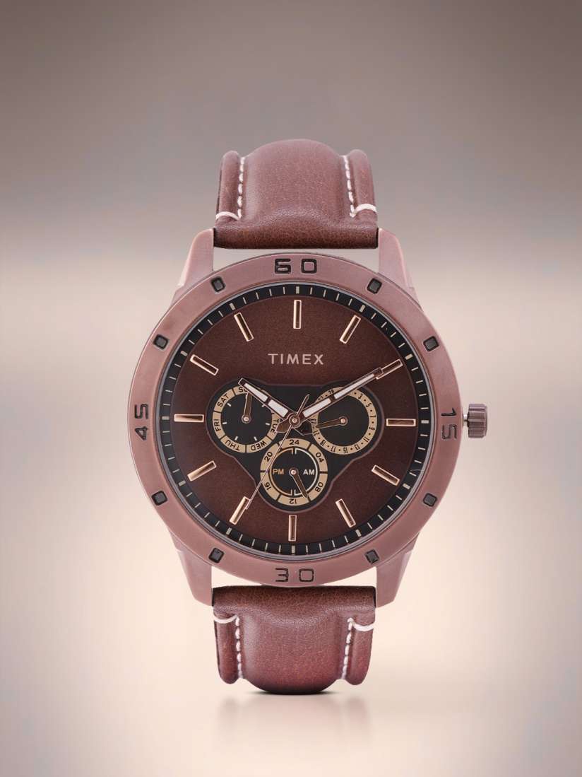 Buy Timex Men Brown Analogue Watch TW000U914 Watches for Men 13943536 Myntra