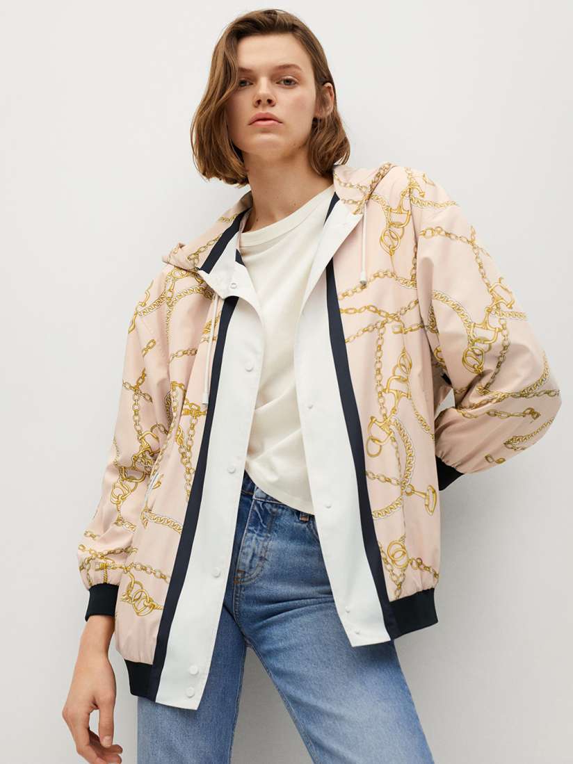 Scarf print bomber jacket hotsell
