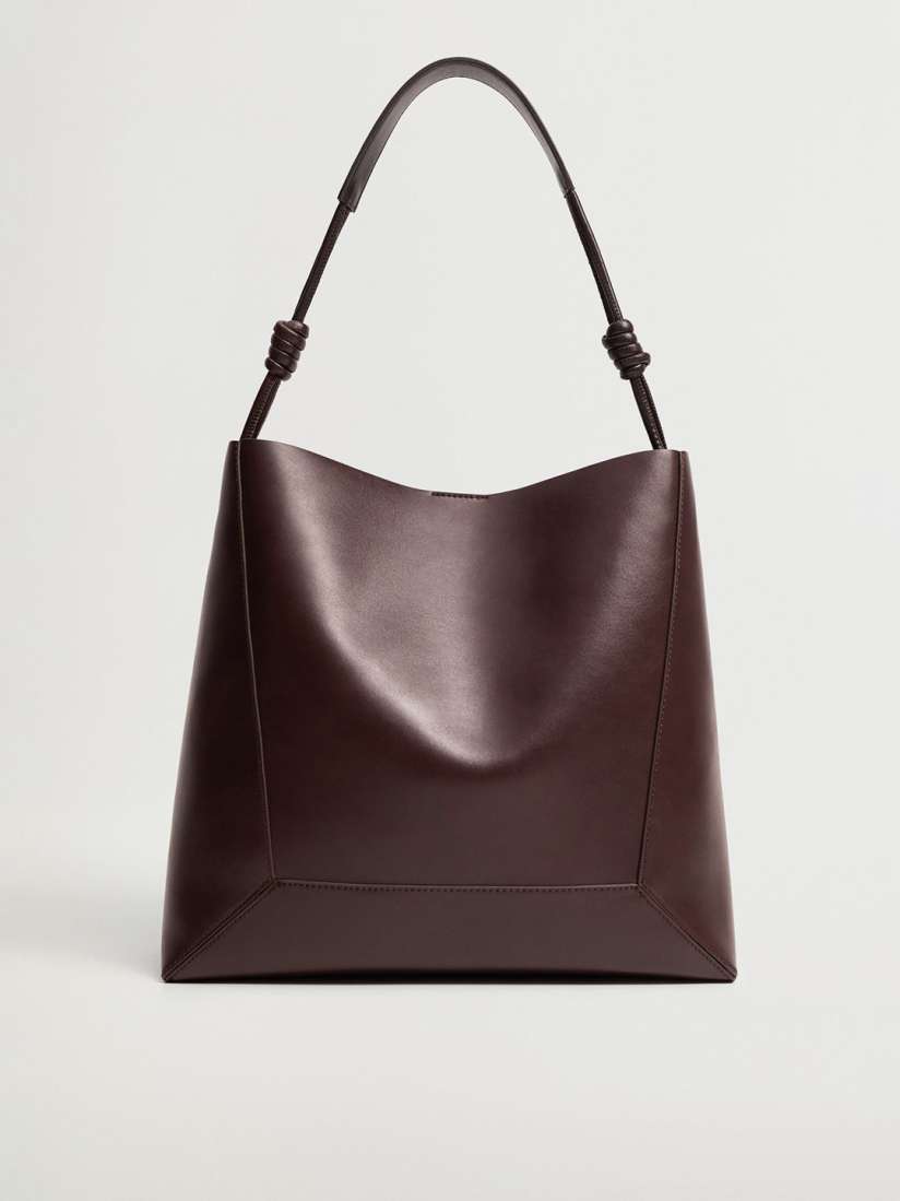 Buy MANGO Burgundy Solid Shoulder Bag with Detachable Velvet Finish Pouch Handbags for Women 13944214 Myntra