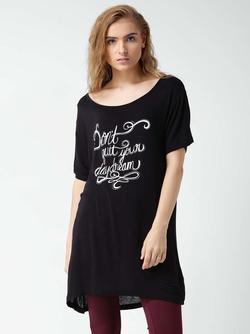 Buy FOREVER 21 Black Printed Nightdress Nightdress for Women 1395673 Myntra
