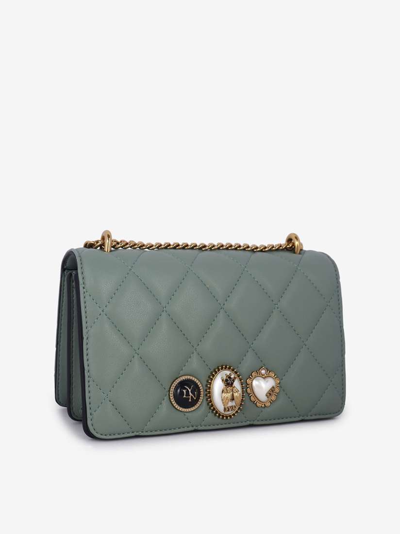 Buy LYN Green Embellished Sling Bag Handbags for Women 13995322 Myntra