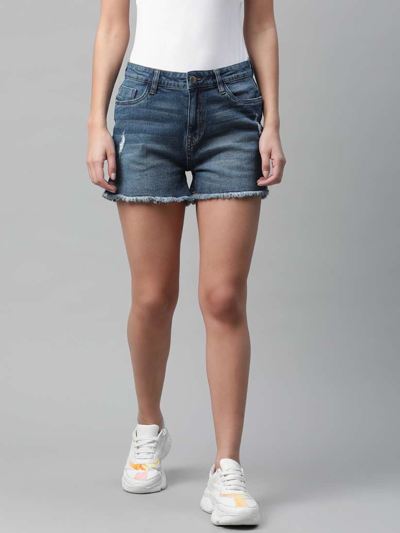 Myntra denim shorts online