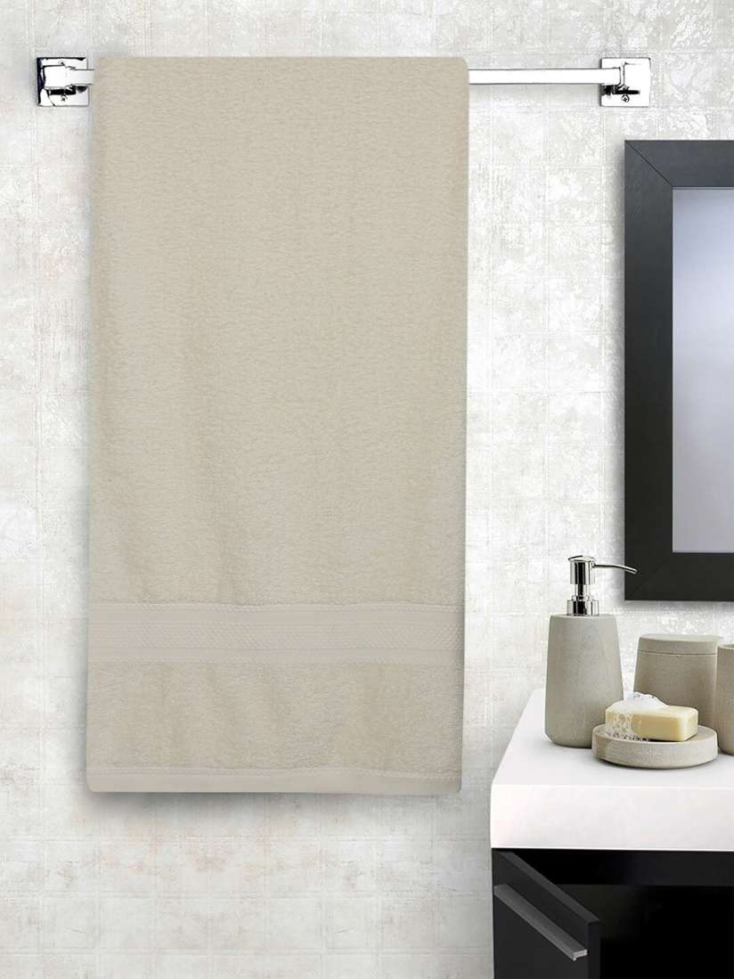 Buy Raymond Home Off White Solid 450 GSM Bath Towel Bath Towels for Unisex 14034902 Myntra