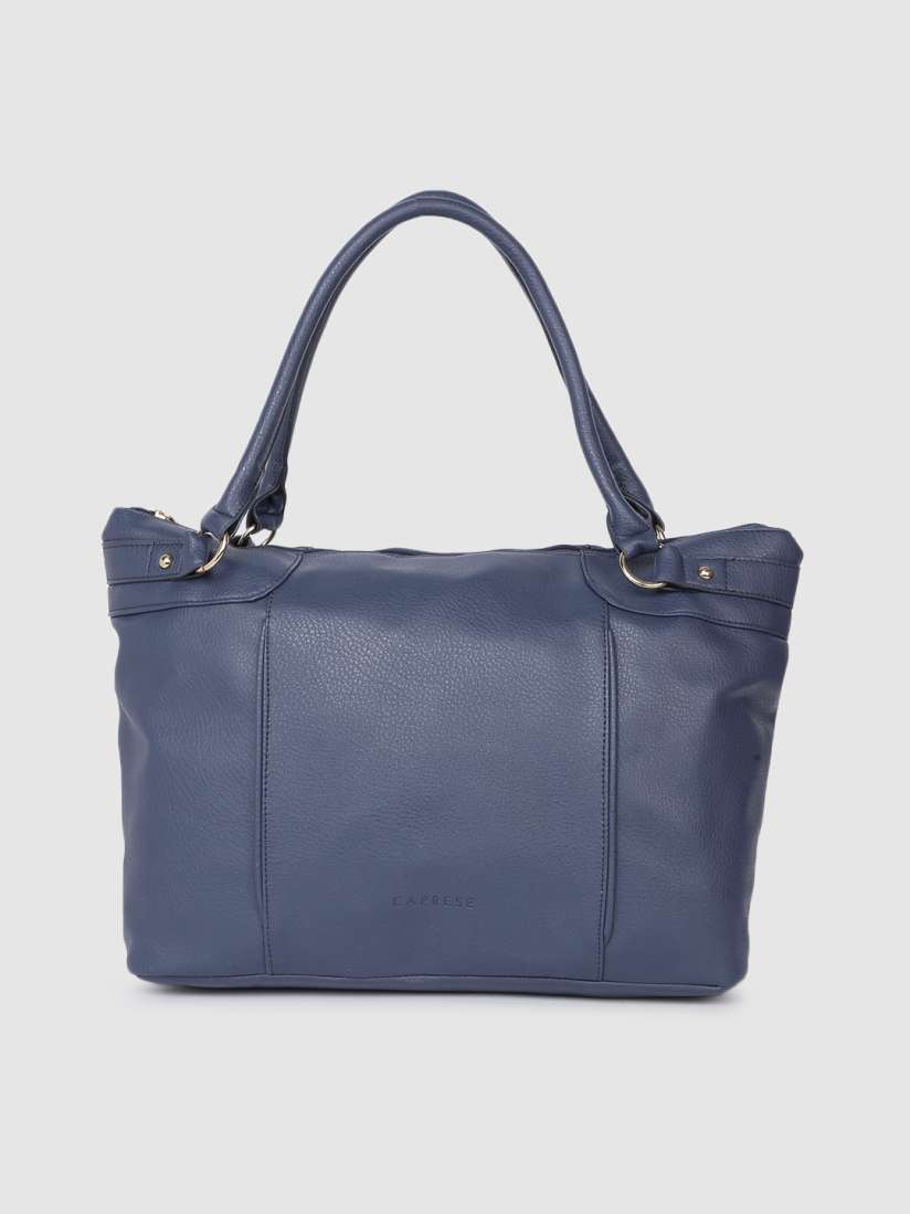 Buy Caprese Women Blue Solid Leather Shoulder Bag Handbags for Women 14035826 Myntra