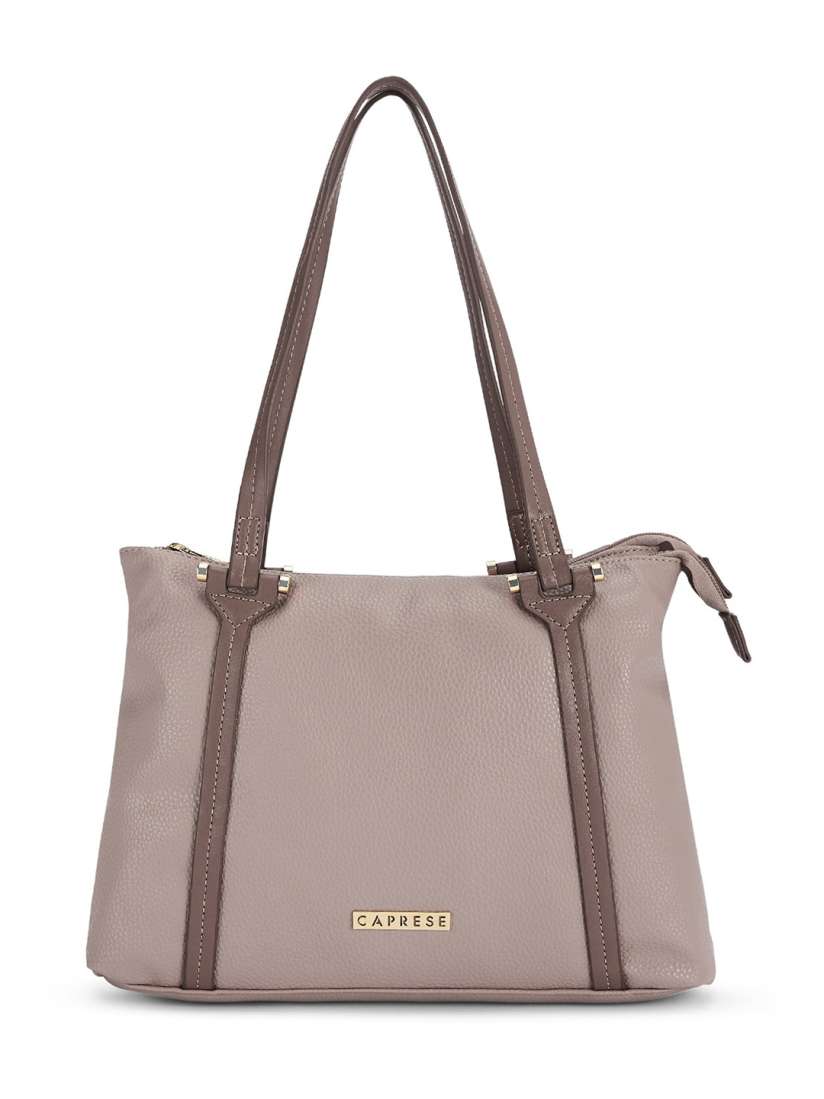Buy Caprese Mauve Solid Structured Shoulder Bag Handbags for Women 14036174 Myntra