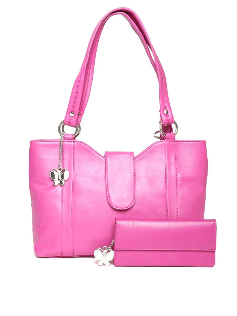 Buy Butterflies Pink Shoulder Bag with Wallet Handbags for Women 1403787 Myntra