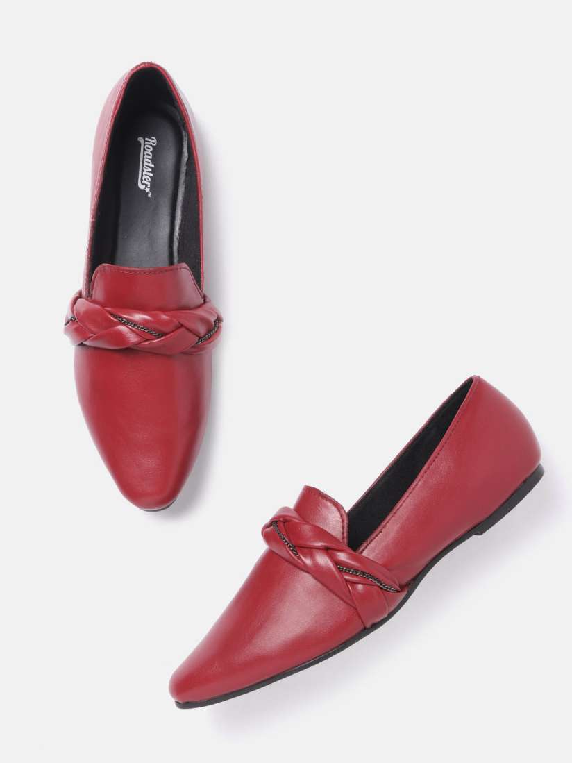 Buy Roadster Women Maroon Solid Slip Ons Casual Shoes for Women 14038966 Myntra