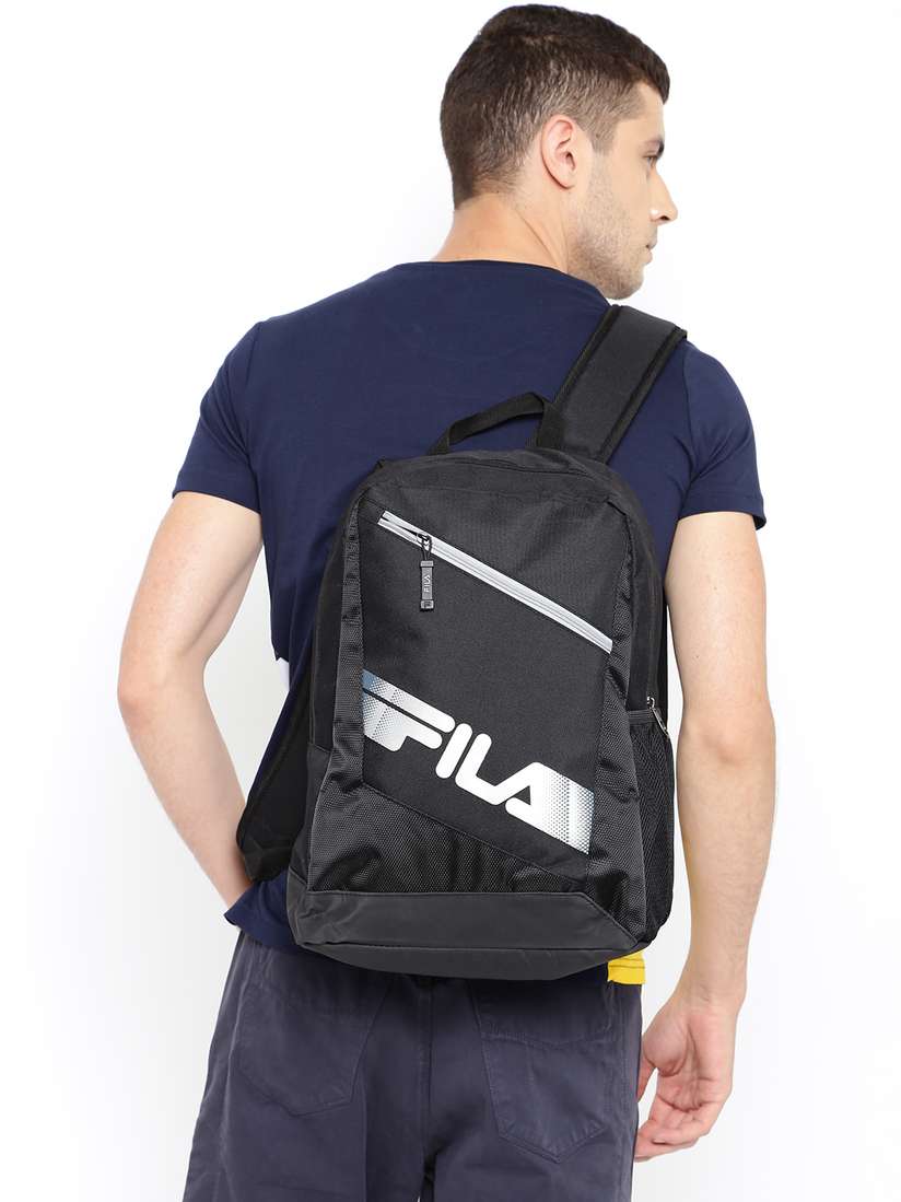 Unisex Fila Backpack Mens Black FILA Backpacks Jet Black POIZON